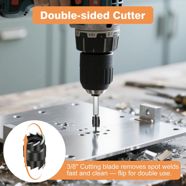 13PCS Rotary Spot Weld Cutter Set – HSS Double-Sided Drill Bits for Spot-Weld Removal