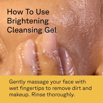 Vegan Face Scrub Brightening Gel with Fruit Extracts for Smooth, Glowing Skin