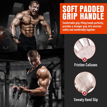 Gym Cable Handles for Resistance Bands – Heavy Duty Workout Accessories