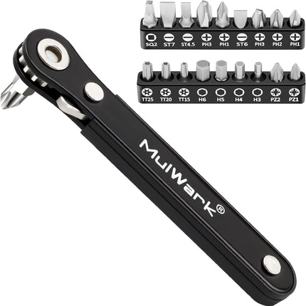 20pcs Small Screwdriver Set – 1/4" Right Angle, 90-Degree Offset for Tight Spaces