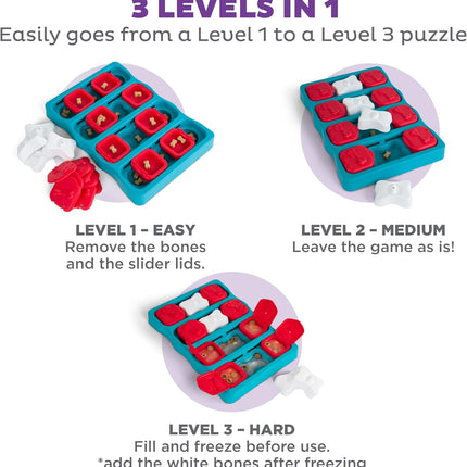 Nina Ottosson Dog Brick – Level 2 Interactive Treat Puzzle Toy