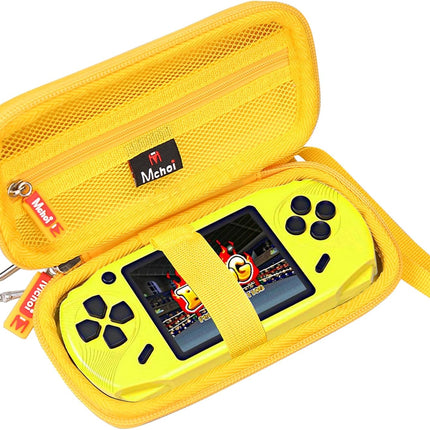 Yellow Hard Case for Beijue/TaddToy 16-Bit Handheld Game – Case Only