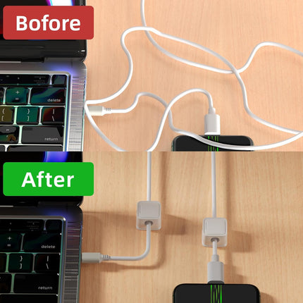 8PCS Magnetic Cord Holders, Strong Adhesive Cable Organizer for Charging Wires