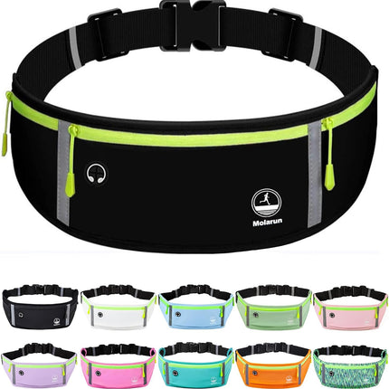 Running Belt Waist Pack, Slim Fanny Pack with Phone Holder for Jogging & Fitness