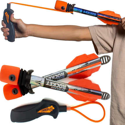 Toy Rocket Launcher for Kids – Outdoor Slingshot Rockets, Fun Gift Idea