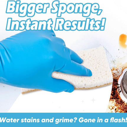 6 Pack Kitchen Scrub Sponges Non-Scratch, Large Cellulose Sponges,