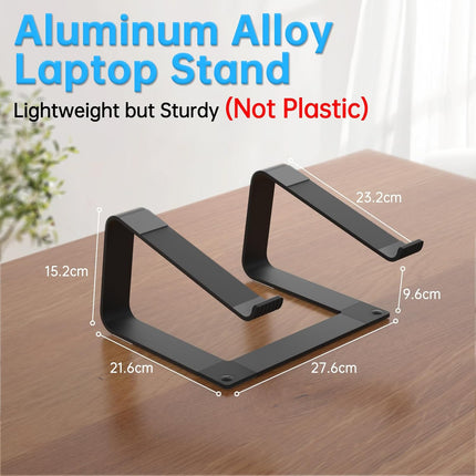 Portable Metal Laptop Stand for Desk Compatible with 10-16 Inch Laptops
