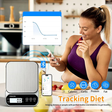 Smart Digital Food Scale 3kg/0.1g with Tare Function for Cooking & Baking