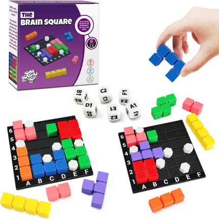 Brain Square Puzzle Game with 160000+ Solutions Pattern Matching Challenge