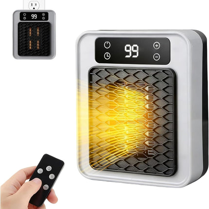 Smart Portable Wall Heater 450W for RV, Home & Office with Remote Control