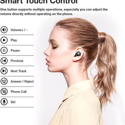 X9 Wireless Bluetooth 5.3 Earbuds with Deep Bass, Waterproof Sport Design