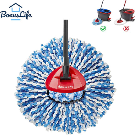3-Pack Mop Head Refill for O-Cedar RinseClean Spin Mop – Microfiber Replacement