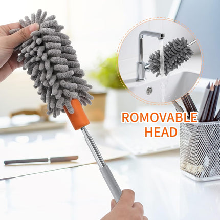Mini Duster 360° Bendable with Extension Pole for Car Office Furniture