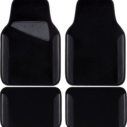 Waterproof Universal Fit Car Floor Mats, Faux Leather, Anti-Slip, Set of 4