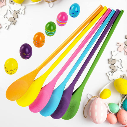 6-Player Easter Egg & Spoon Race Game – Kids Party Favor & Lawn Game Set