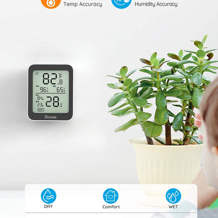 Bluetooth Temperature Sensor Hygrometer with 2-Year Data Export Storage