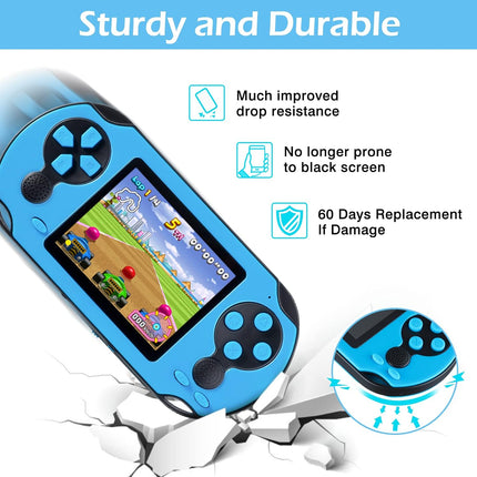 16-Bit Handheld Gaming Device, 3” Screen, 230 Classic Games, USB Rechargeable
