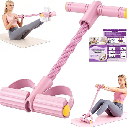 Foot Pedal Resistance Bands with Handles Elastic Yoga Exercise Bands Home Gym