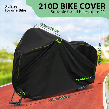 Bike Cover Waterproof UV Dust Windproof Bicycle Storage Protection XL
