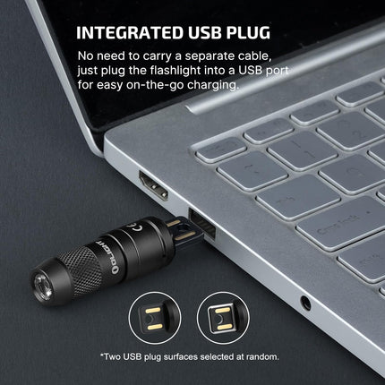 IMINI 2 EDC Keychain Flashlight – 50 Lumens, Compact, Rechargeable for Emergencies