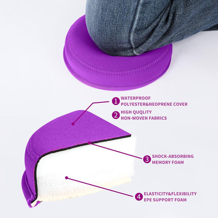 Thick Yoga Knee Pad Waterproof Memory Foam for Pilates Exercise Workout