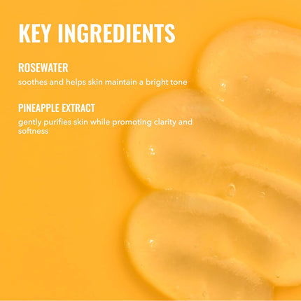 Hydrating Facial Cleansing Gel – Rosewater & Pineapple Extracts, Brightening