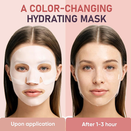 Bio-Collagen Hydrogel Face Masks 8ct, Hydrating Soothing Overnight Korean Skincare