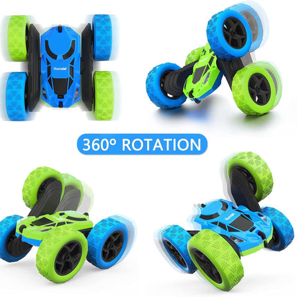 Remote Control Car Kids 4WD 360° Flip Stunt Car LED Lights Rechargeable