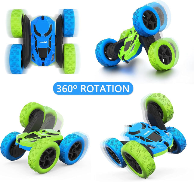 Remote Control Car Kids 4WD 360° Flip Stunt Car LED Lights Rechargeable