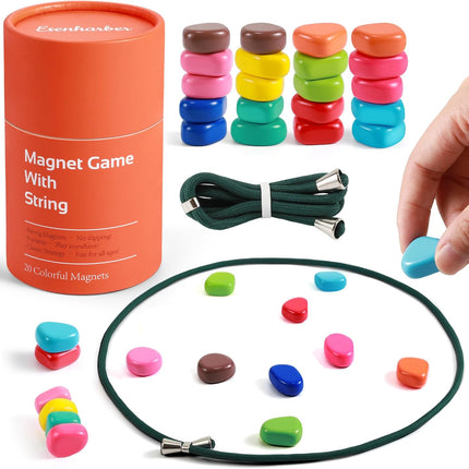 Magnetic Chess Game with 20 Magnet Stones Family Strategy Board Game