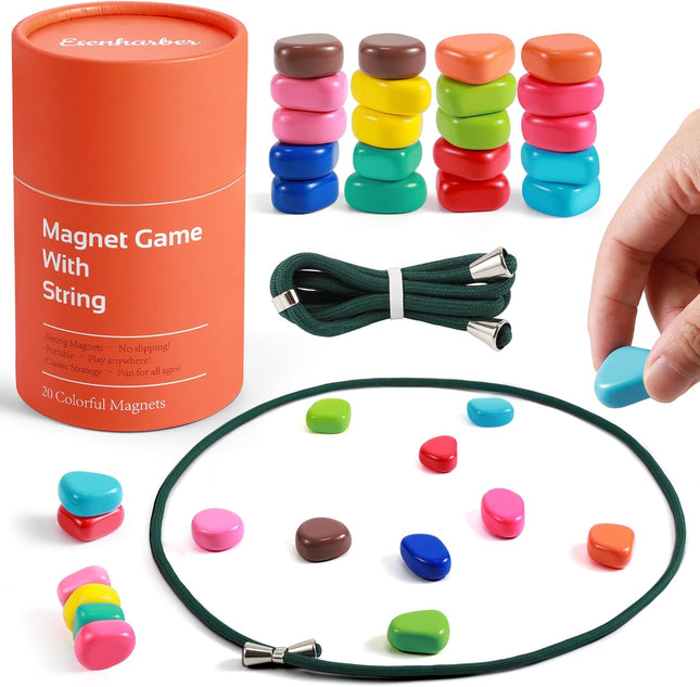 Magnetic Chess Game with 20 Magnet Stones Family Strategy Board Game