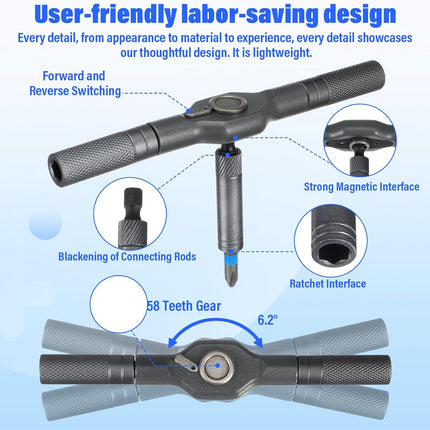 24-in-1 Magnetic Screwdriver Set – Multi-Function Ratchet Tool Kit for Home & Electronics