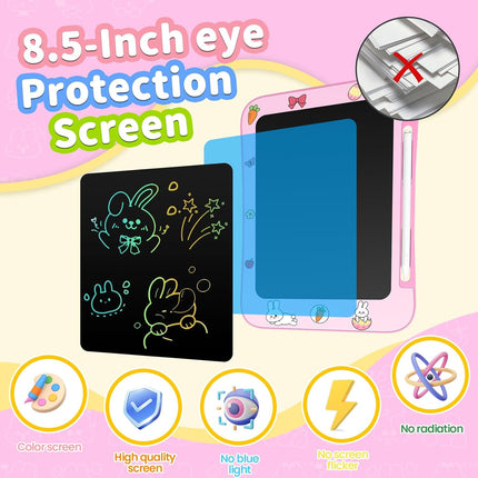 Genialba LCD Writing Tablet – Colorful Drawing Board for Kids 3-7, Easter Gift