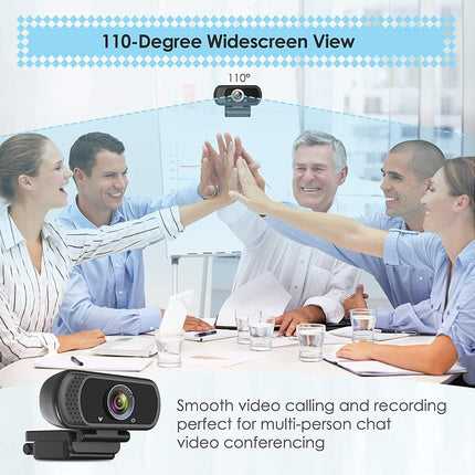 USB-C Webcam 1080P HD with Mic Privacy Cover & Tripod for PC Switch 2