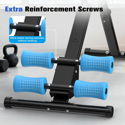 Adjustable Ab Workout Machine Foldable Ab Trainer Home Gym Equipment 440LB