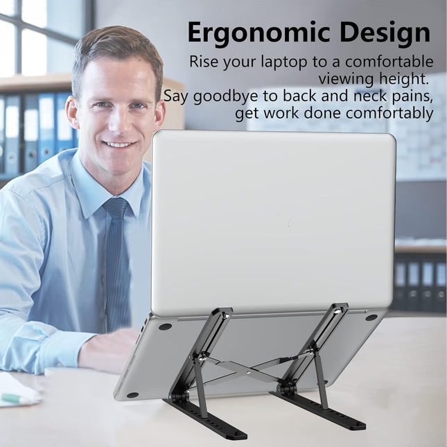 Adjustable Laptop Stand Foldable Riser for 10-15.6" Notebook Computer