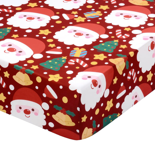 Christmas Crib Sheet – Baby Sheet for Standard Crib & Toddler Mattresses