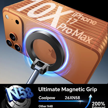 Magnetic Car Phone Holder, Vacuum Suction MagSafe Mount for iPhone 17/16