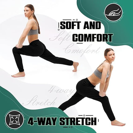 Women's Joggers with Pockets, Drawstring Sweatpants for Workout & Lounge
