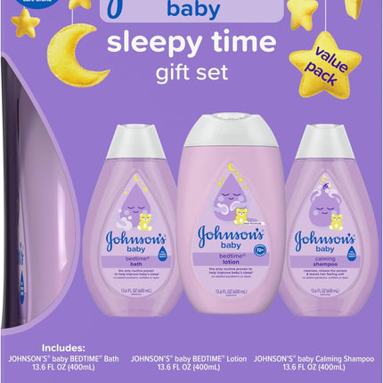 Sleepy Time Baby Gift Set – Bath, Lotion & Shampoo, 3 Hypoallergenic Items
