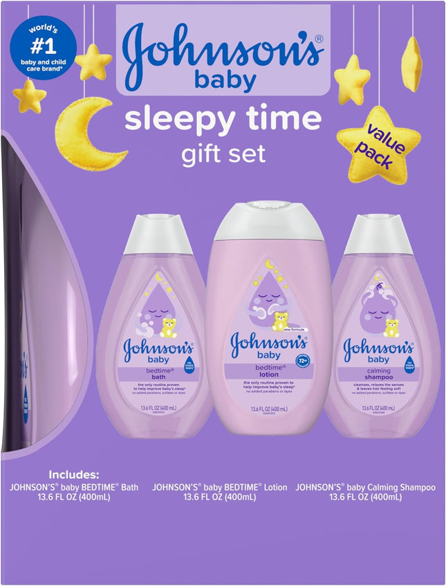 Sleepy Time Baby Gift Set – Bath, Lotion & Shampoo, 3 Hypoallergenic Items