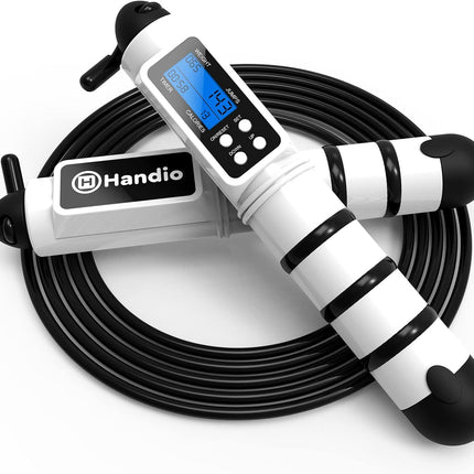 Jump Rope with Counter: Steel Ball Bearings for Speed Skipping, Adjustable for All Ages