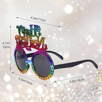 6-Piece Happy New Year Party Glasses – Funny NYE Eyewear & Photo Props