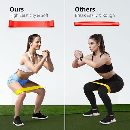 Resistance Bands 5 Pack Exercise Bands for Strength Training and Home Workouts
