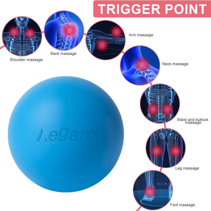 Massage Lacrosse Balls 2-Pack – Deep Tissue, Myofascial & Trigger Point