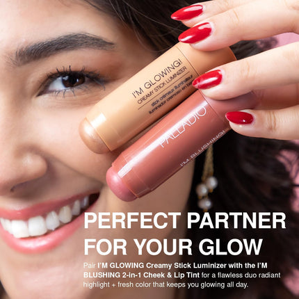 I'm Blushing 2-in-1 Cheek & Lip Tint, Buildable Cream Blush Stick, Dainty Shade