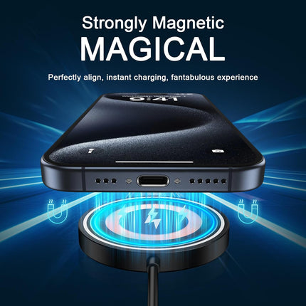 15W Magnetic Wireless Charger Pad for Samsung Galaxy S26/S25/S24 Series