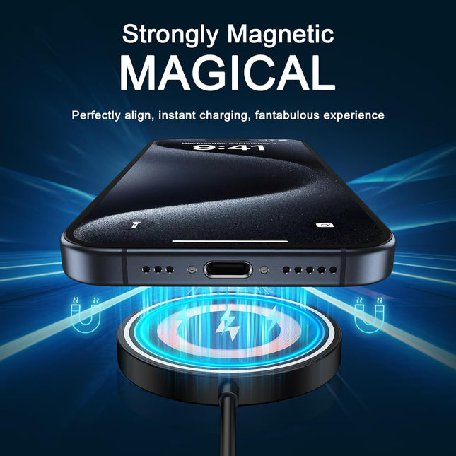15W Magnetic Wireless Charger Pad for Samsung Galaxy S26/S25/S24 Series