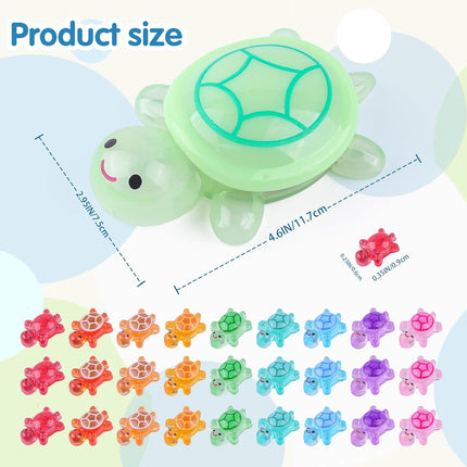 200 Mini Resin Turtles + 1 Jumbo – Glow in the Dark for Fairy Garden & Dollhouse