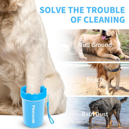 Dog Paw Cleaner Kit, 7-in-1 with Toothbrushes, Towels, and Bath Brush (Medium)